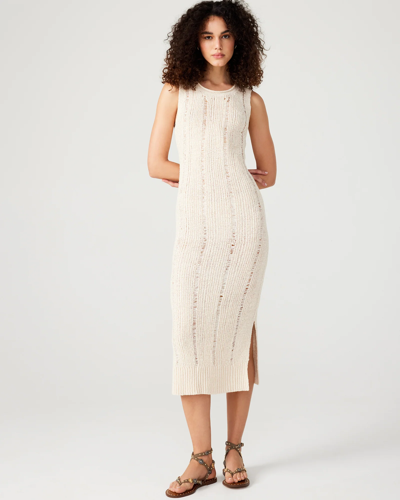 Amirah Sweater Dress Beige
